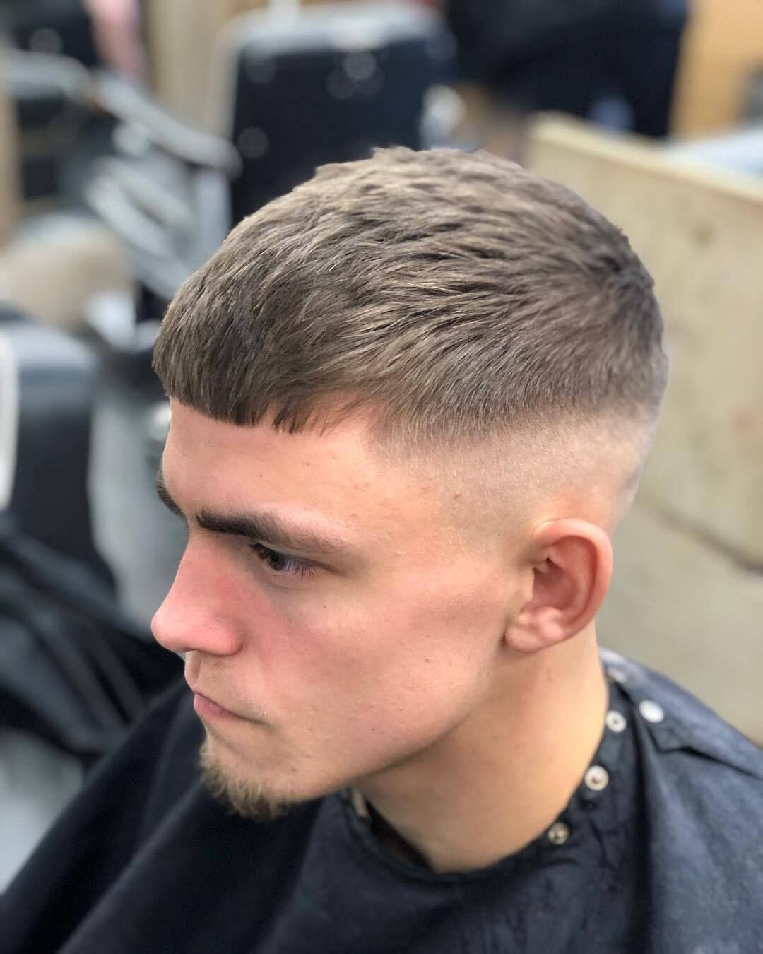 Textured crop with a high skin fade